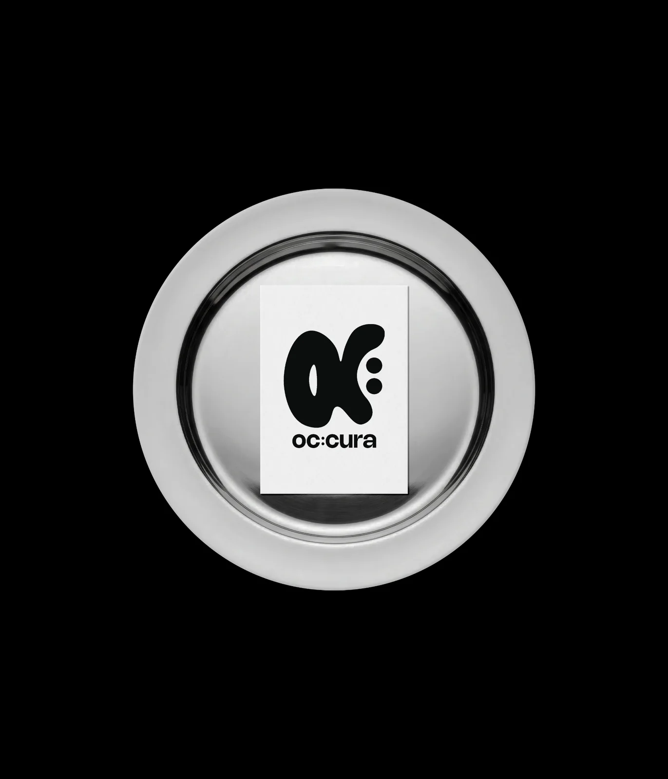 oc:cura logo presentation on black background