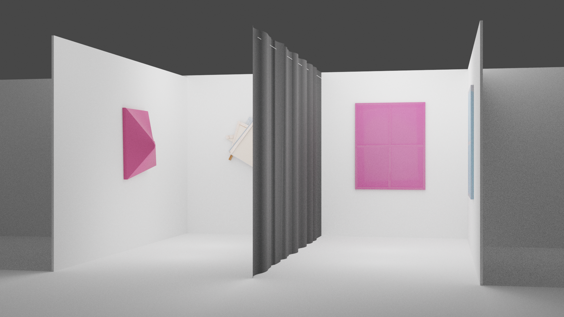 3D booth view for Art Brussels 2021, Galerie Alber, solo booth for Franziska Reinbothe